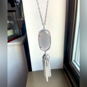 Long silver/gray Kendra Scott necklace